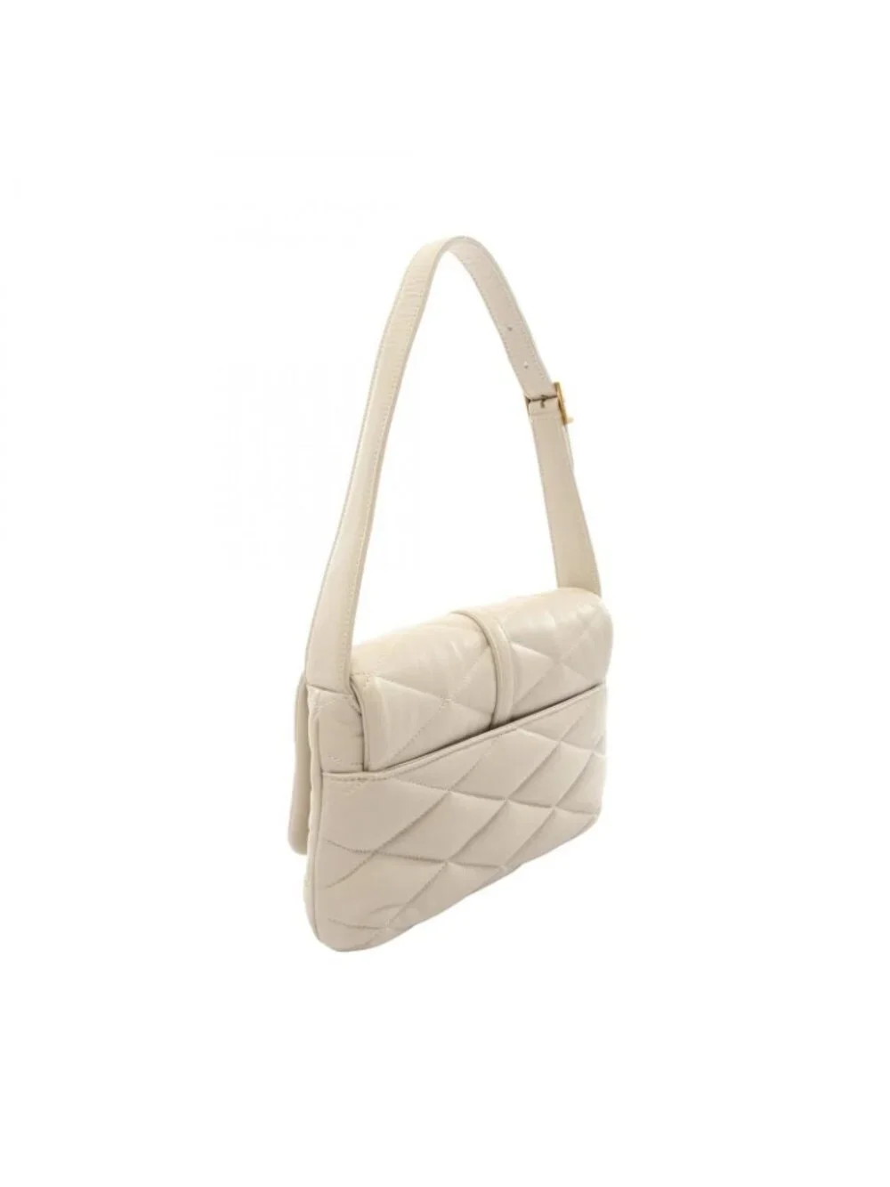 Saint Laurent Paris Shoulder Bag White Leather Le 57
